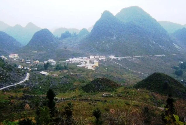Karst valley in Dong Van district, Ha Giang