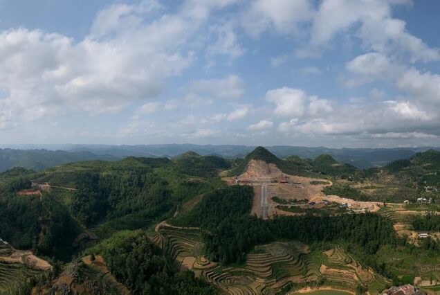 View from Lung Cu over the northern karst
