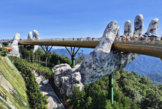 Photo of the Golden Bridge at Ba Na Hills taken on 18.07.2025