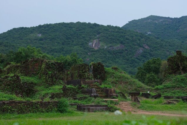 Overview of Group A, Mỹ Sơn sanctuary ruins, Vietnam.