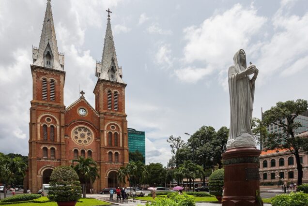 Notre-Dame Basilica, Ho Chi Minh City, Vietnam.