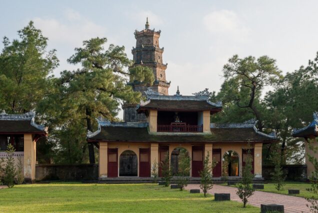 Hue, Vietnam: Thien Mu Temple and Pagoda.